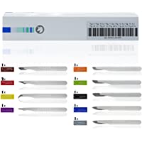 Horn Medical - Conjunto de bisturí desechable Type II- todos los tamaños estándar- estériles- 10 escalpelos para…